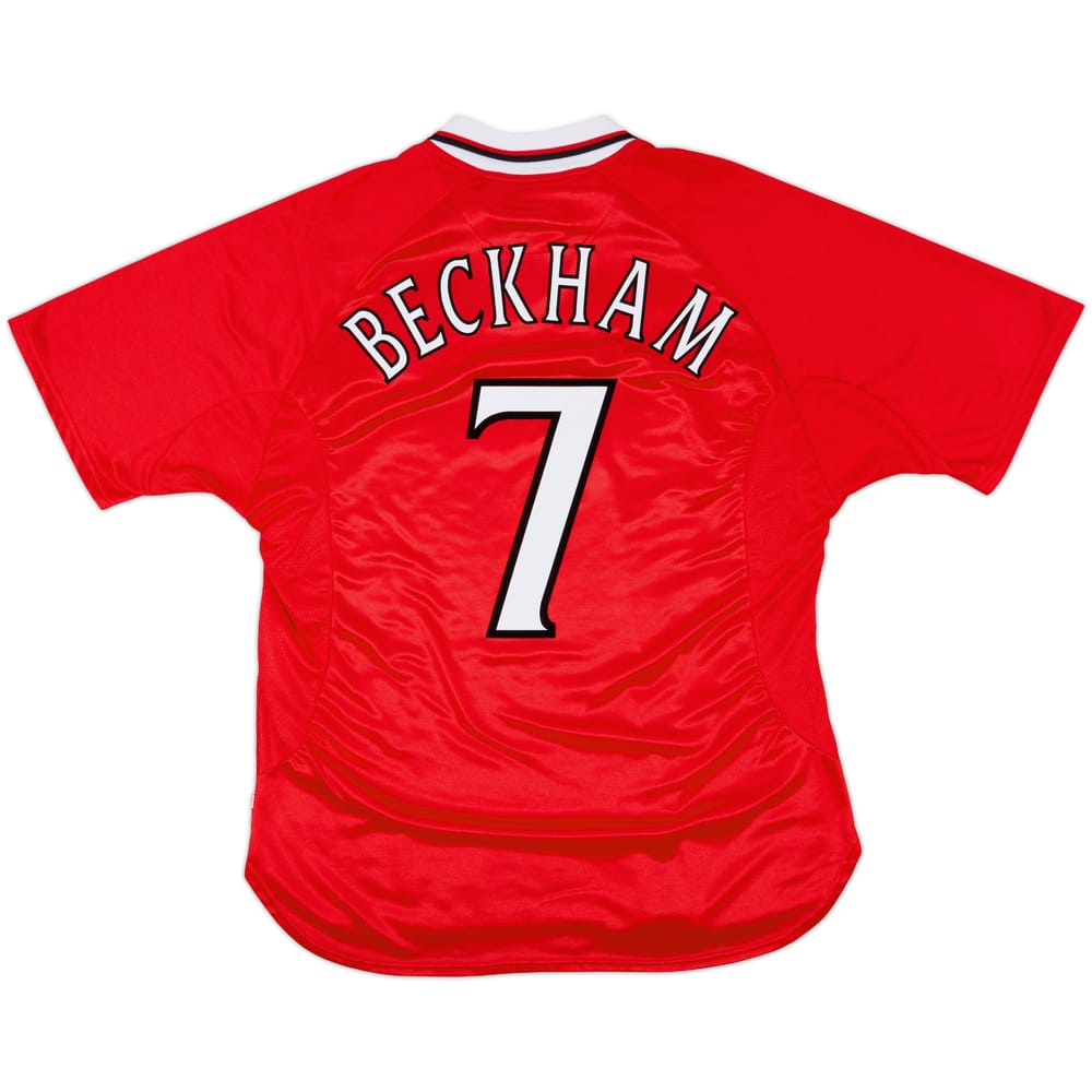 1999-00 Manchester United 'CL Winners' Shirt Beckham #7 - 9/10 - (L)