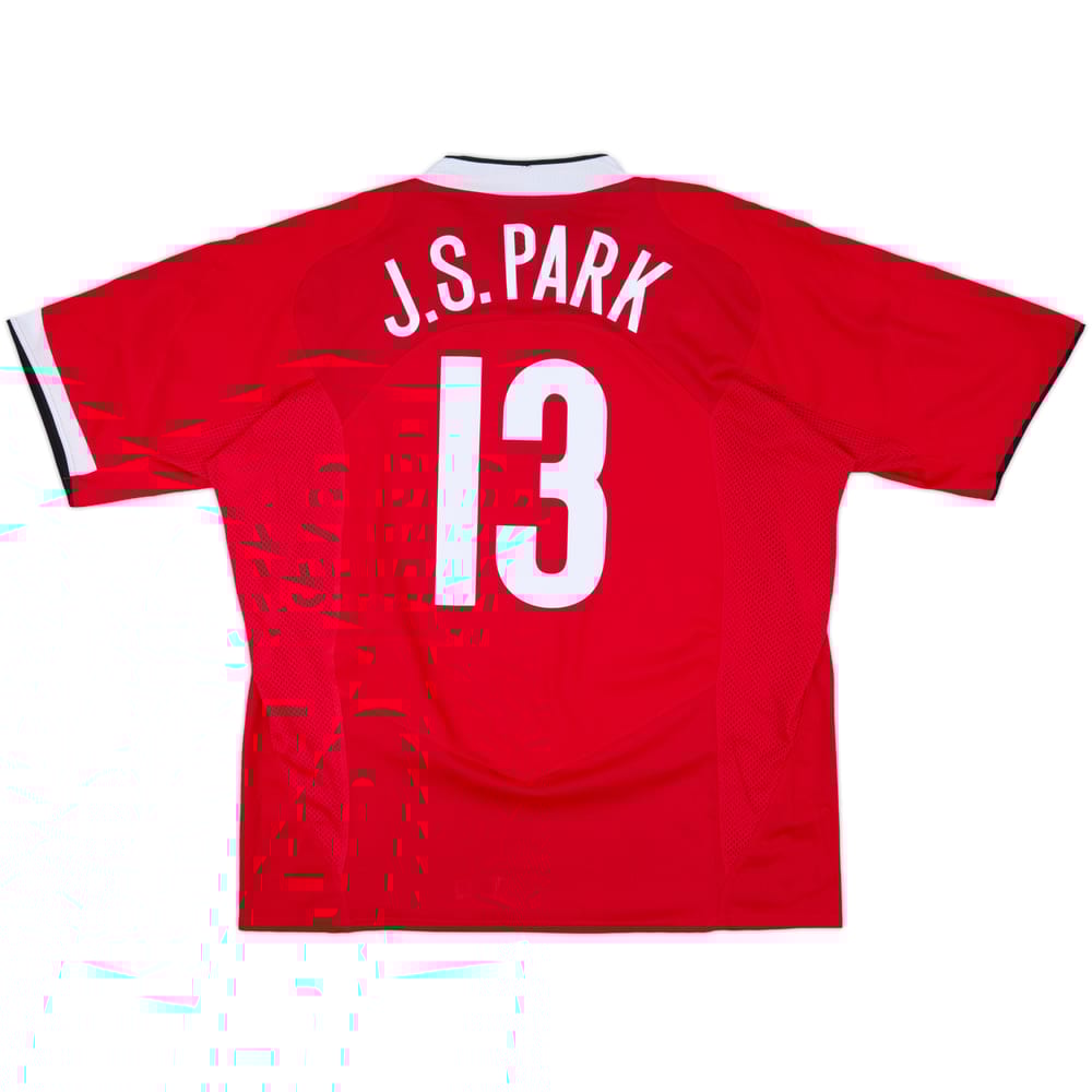 2004-06 Manchester United Home Shirt J.S.Park #13 - 10/10 - (XXL)
