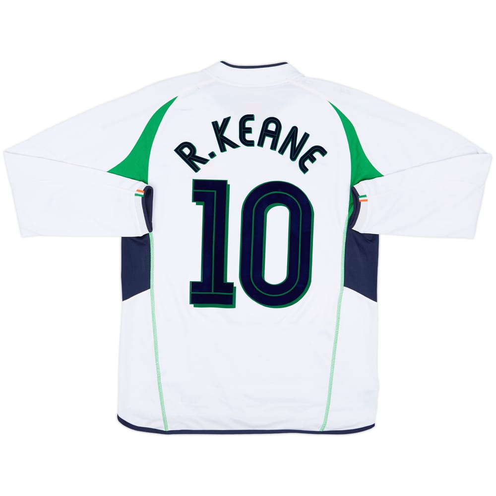 2002-03 Ireland Away L/S Shirt Keane #6 - 7/10 - (M)