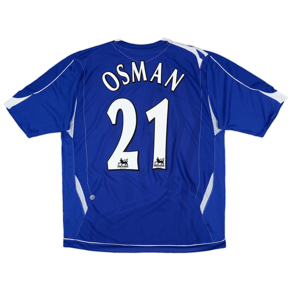 2006-07 Everton Home Shirt Osman #21 - 8/10 - (XL)