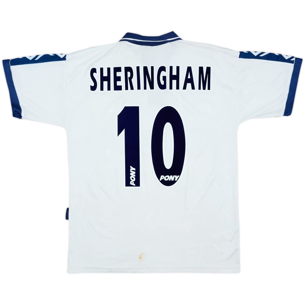 1995-97 Tottenham Home Shirt Sheringham #10 - 7/10 - (M)