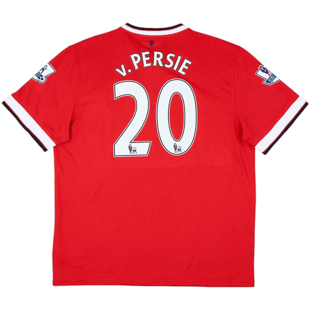 2014-15 Manchester United Home Shirt v. Persie #20 - 8/10 - (XL)