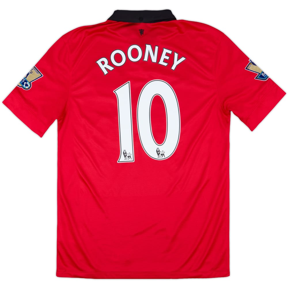 2013-14 Manchester United Home Shirt Rooney #10 - 8/10 - (M)