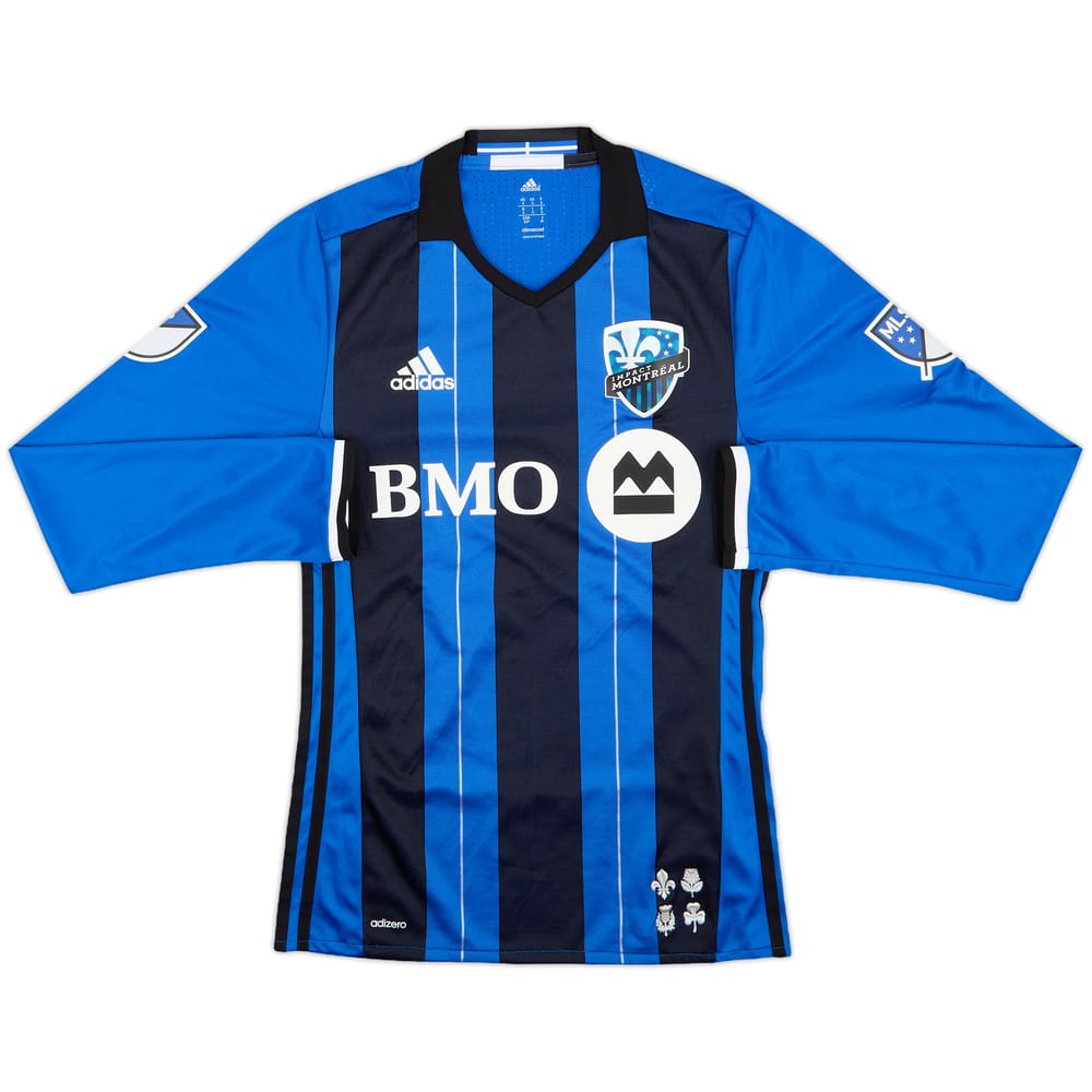 2016-17 Montreal Impact Authentic Home L/S Shirt - 8/10 - (S)