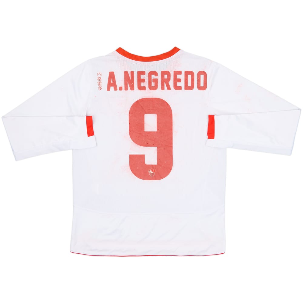 2011-12 Sevilla European Home L/S Shirt A. Negredo #9 - 4/10 - (M)