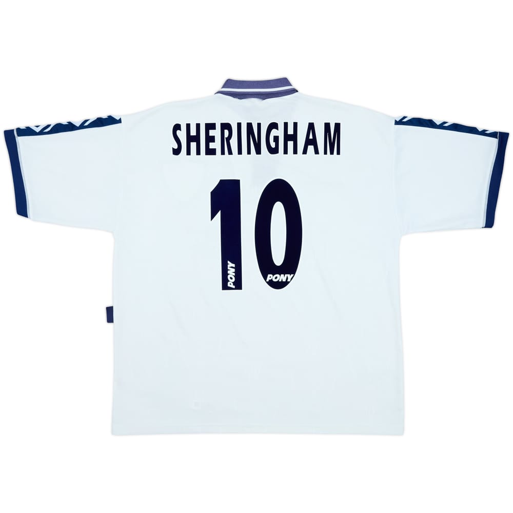 1995-97 Tottenham Home Shirt Sheringham #10 - 8/10 - (XL)