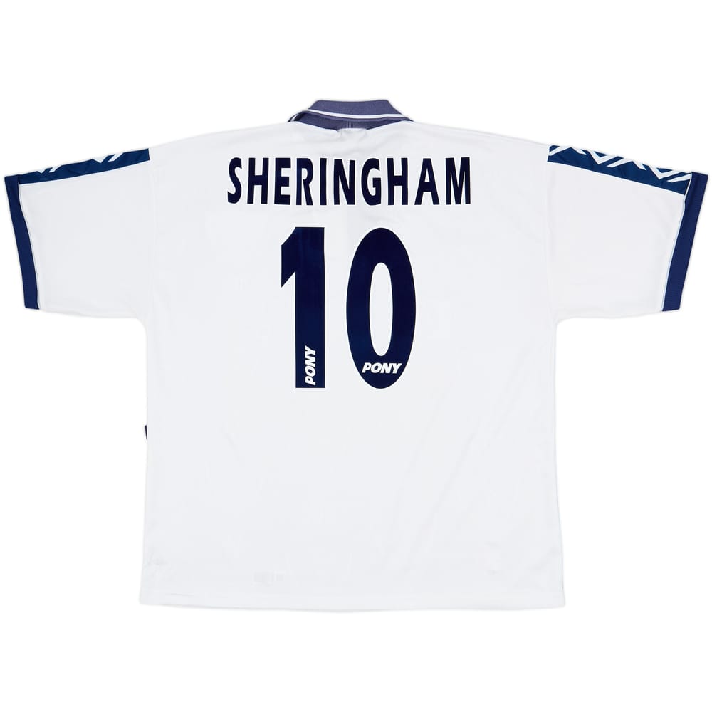 1995-97 Tottenham Home Shirt Sheringham #10 - 8/10 - (XL)