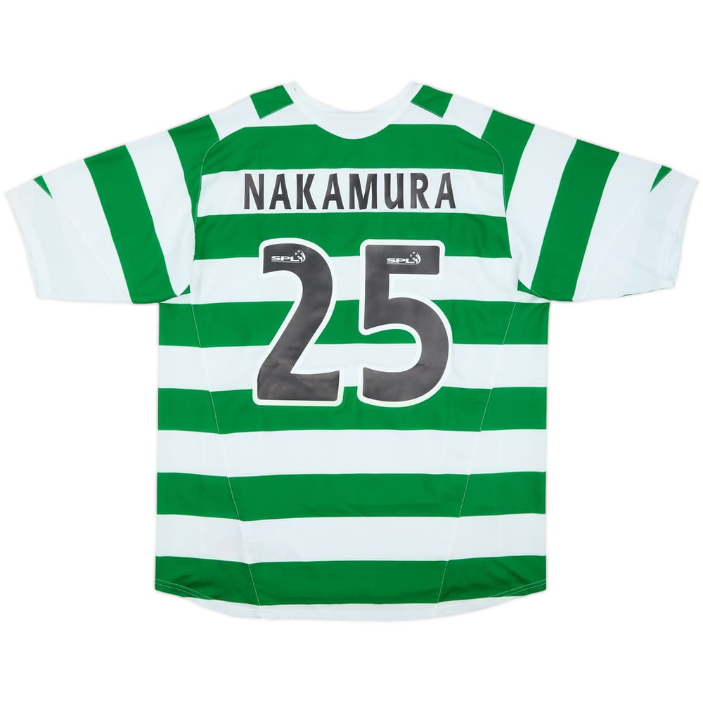 2005-07 Celtic Home Shirt Nakamura #25 - 8/10 - (XL)