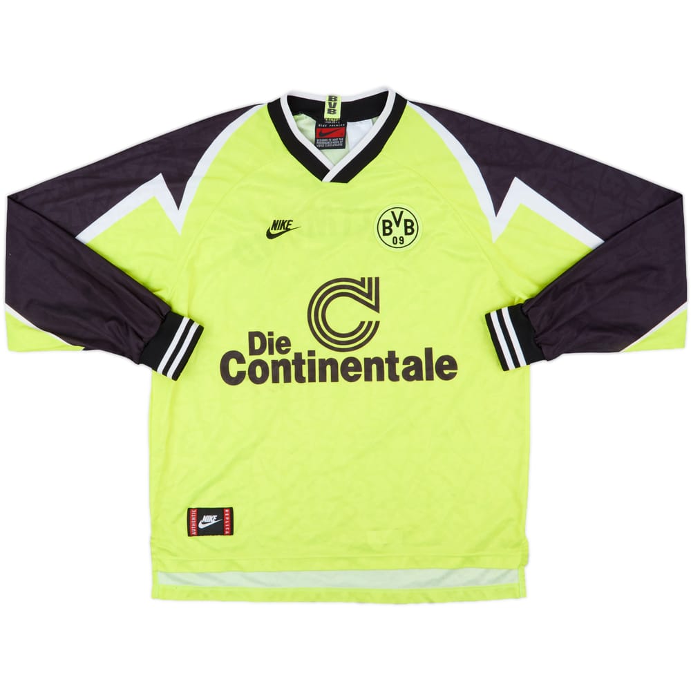 1995-96 Borussia Dortmund Home L/S Shirt - 7/10 - (XL)