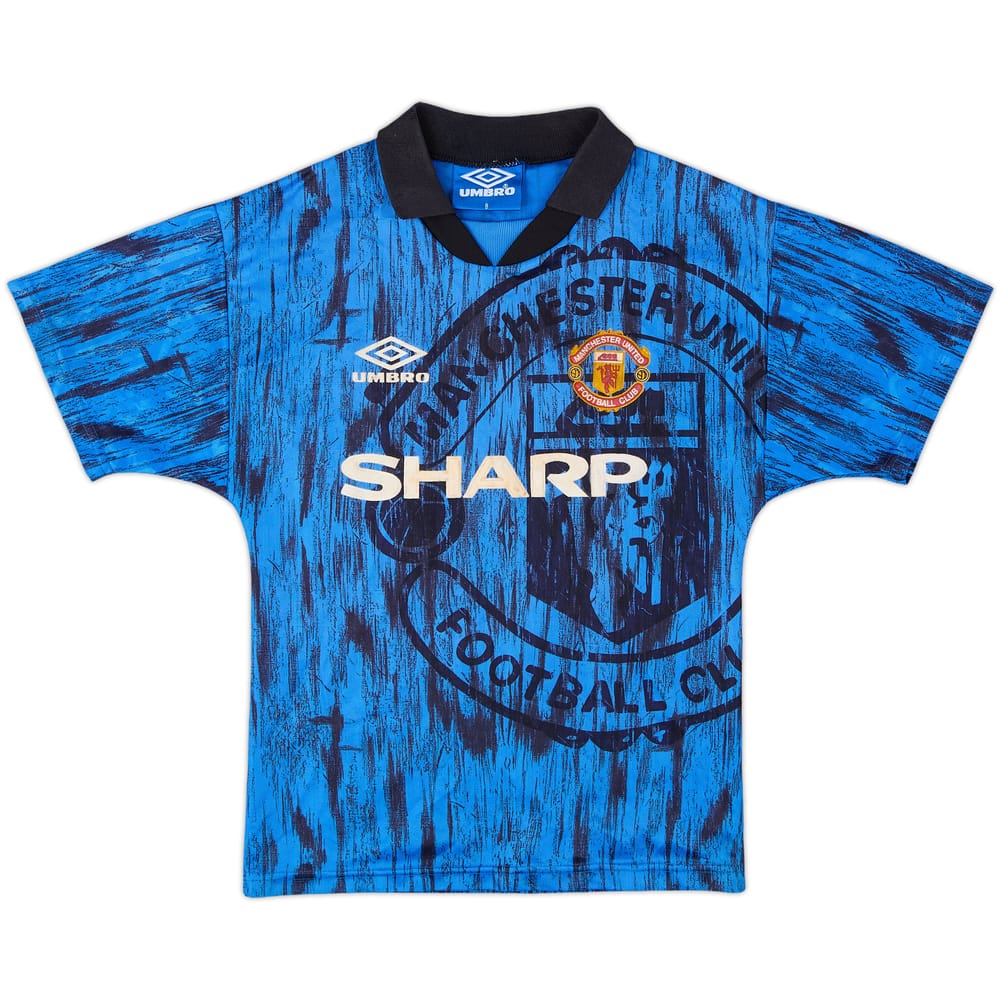 1992-93 Manchester United Away Shirt - 7/10 - (S.Boys)