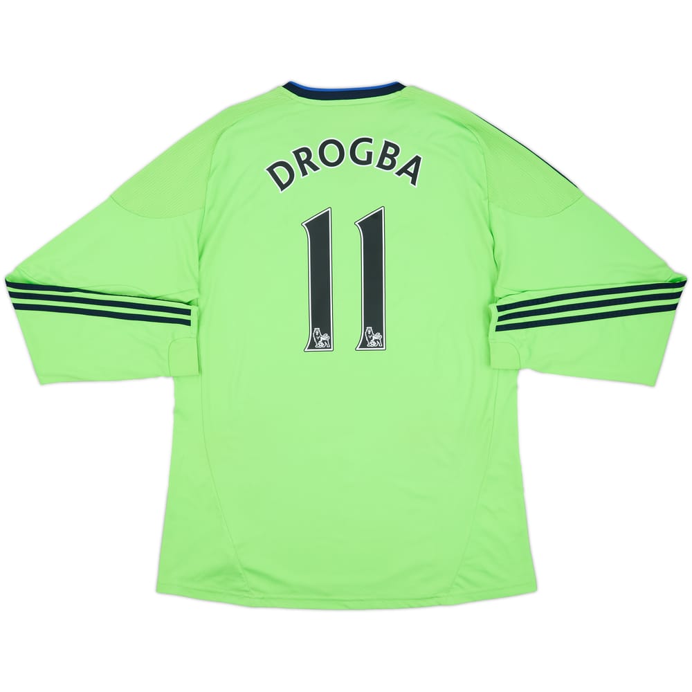 2010-11 Chelsea Third L/S Shirt Drogba #11 - 7/10 - (XL)