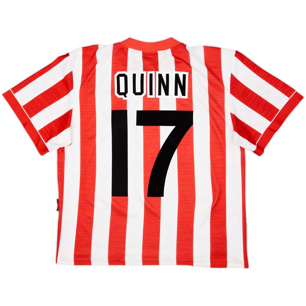 1996-97 Sunderland Home Shirt Quinn #17 - 8/10 - (M)