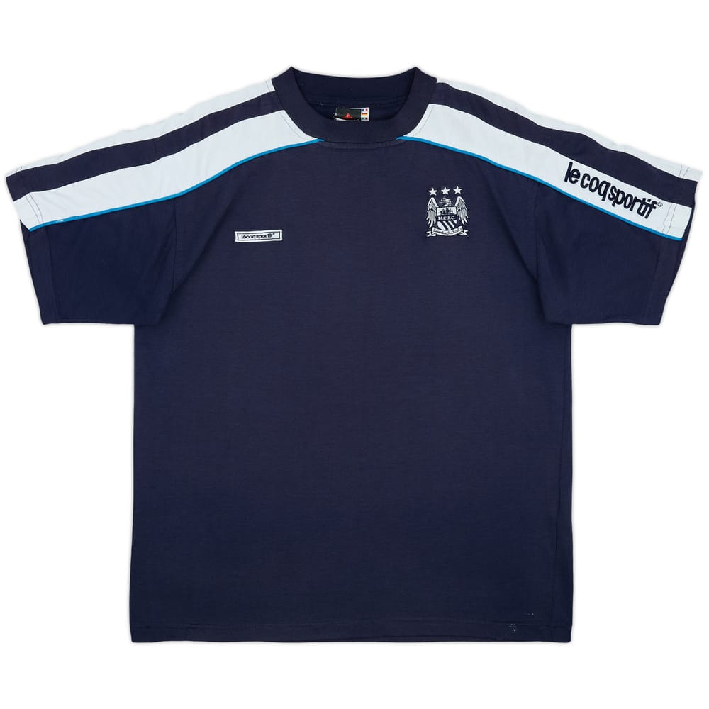 1999-00 Manchester City LeCoqSportif Cotton Tee - 8/10 - (S)