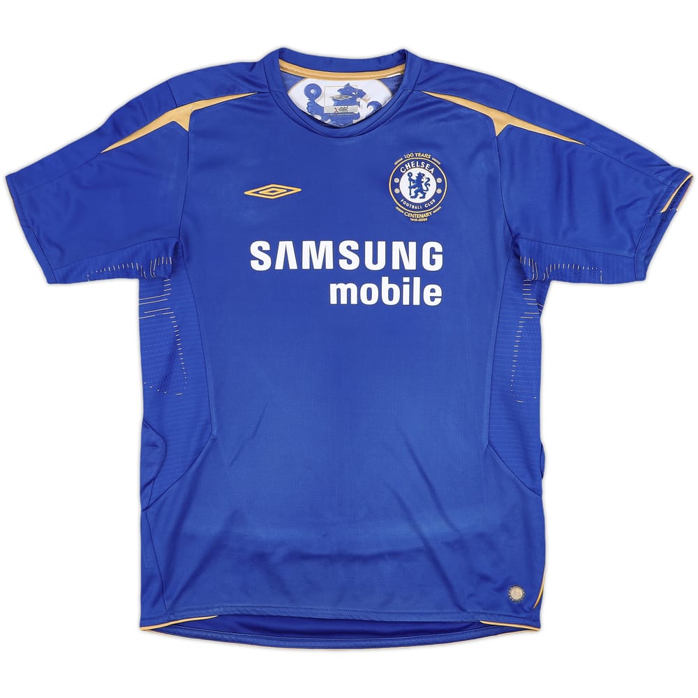2005-06 Chelsea Centenary Home Shirt - 8/10 - (XL.Boys)