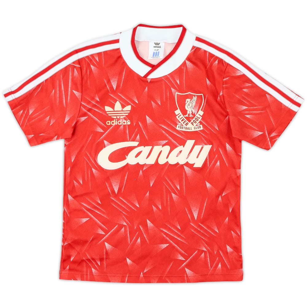 1989-91 Liverpool Home Shirt - 9/10 - (S.Boys)