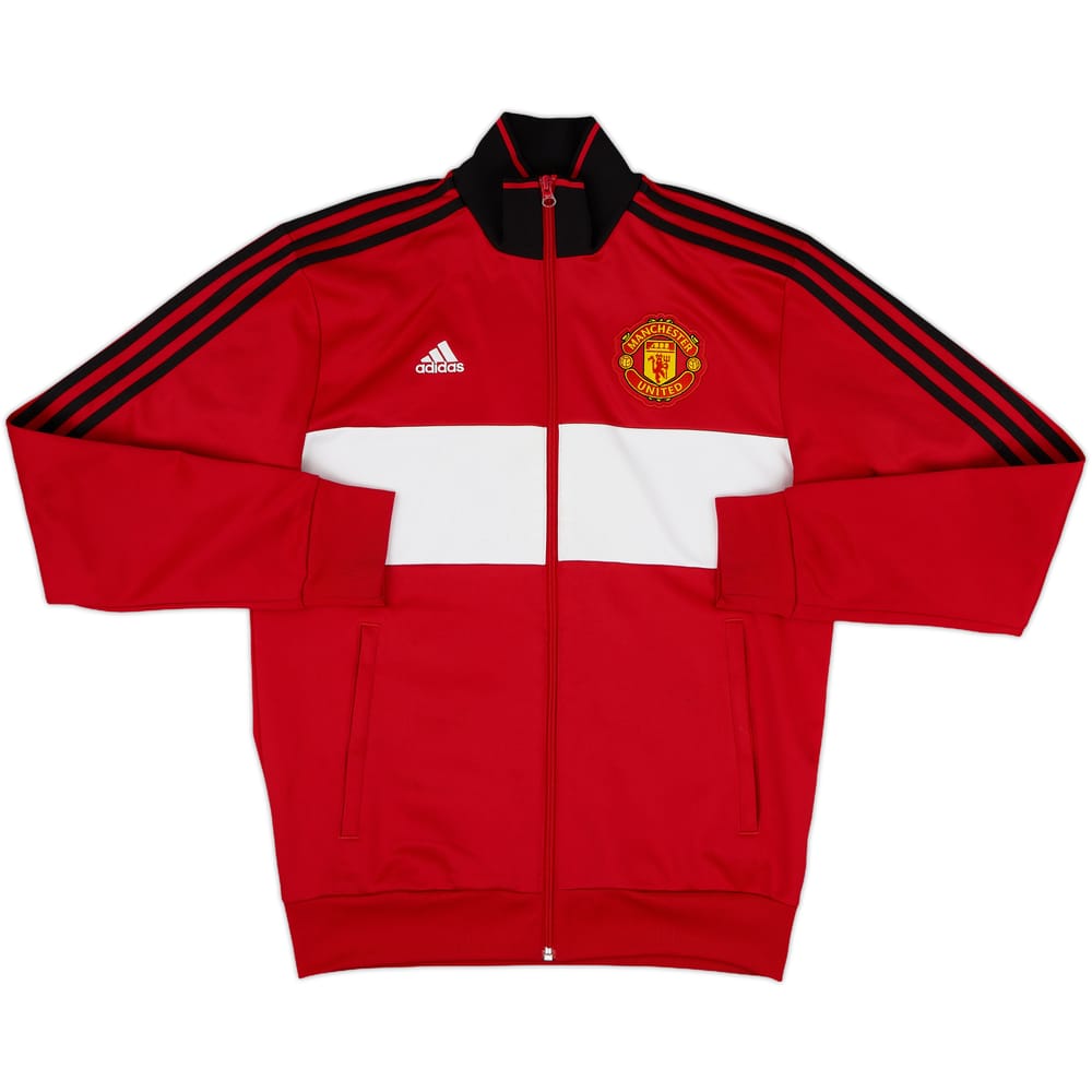 2020-21 Manchester United adidas 3-Stripe Track Jacket - 8/10 - (S)