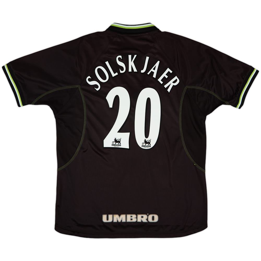 1998-99 Manchester United Third Shirt Solskjaer #20 - 8/10 - (XL)