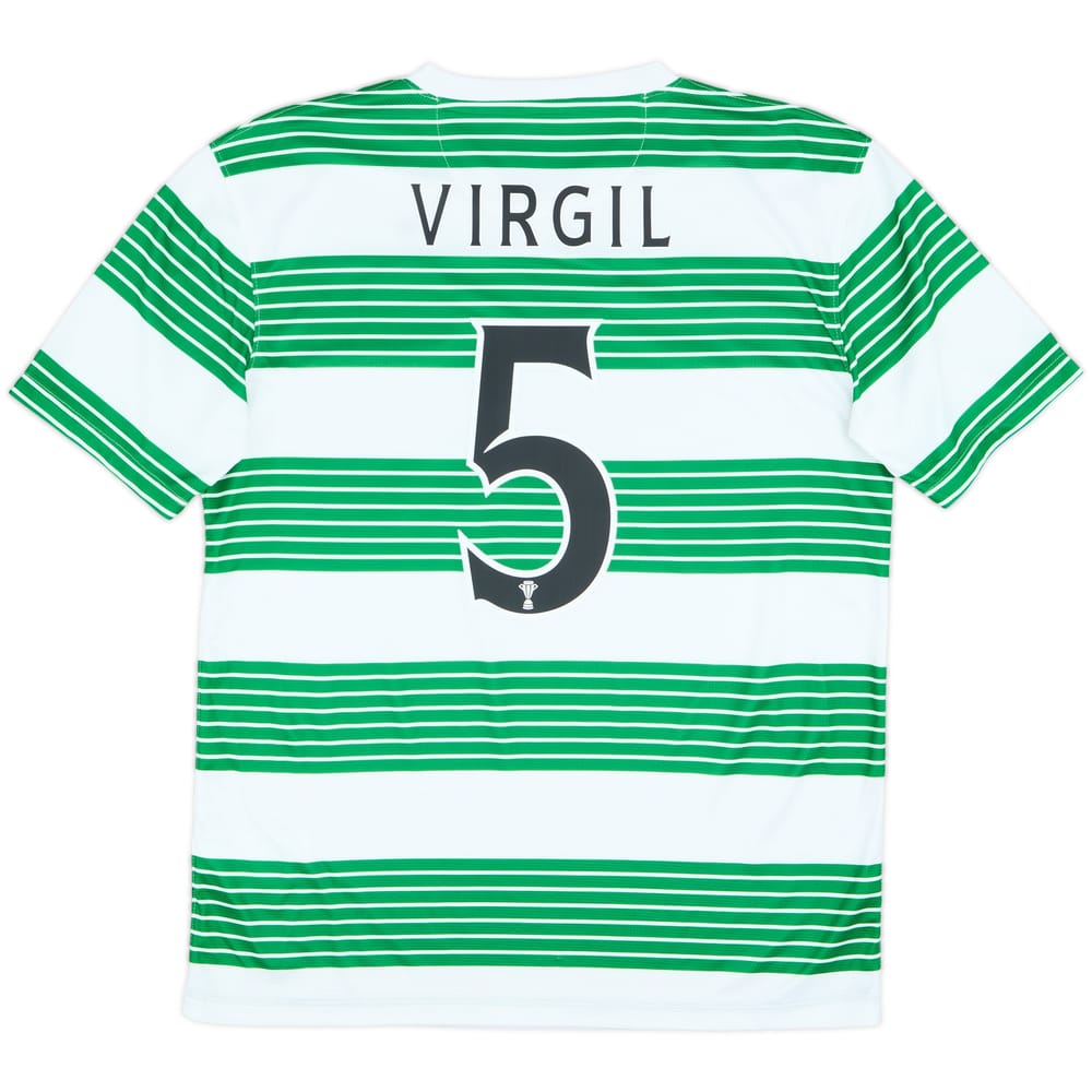2013-15 Celtic Home Shirt Virgil #5 - 9/10 - (M)