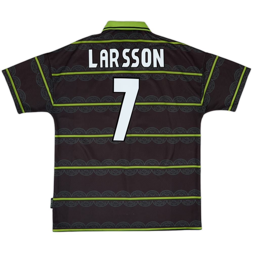 1998-99 Celtic Away Shirt Larsson #7 - 7/10 - (XL)
