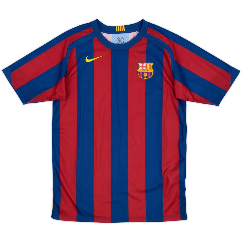 2005-06 Barcelona Basic Home Shirt - 10/10 - (XL.Boys)