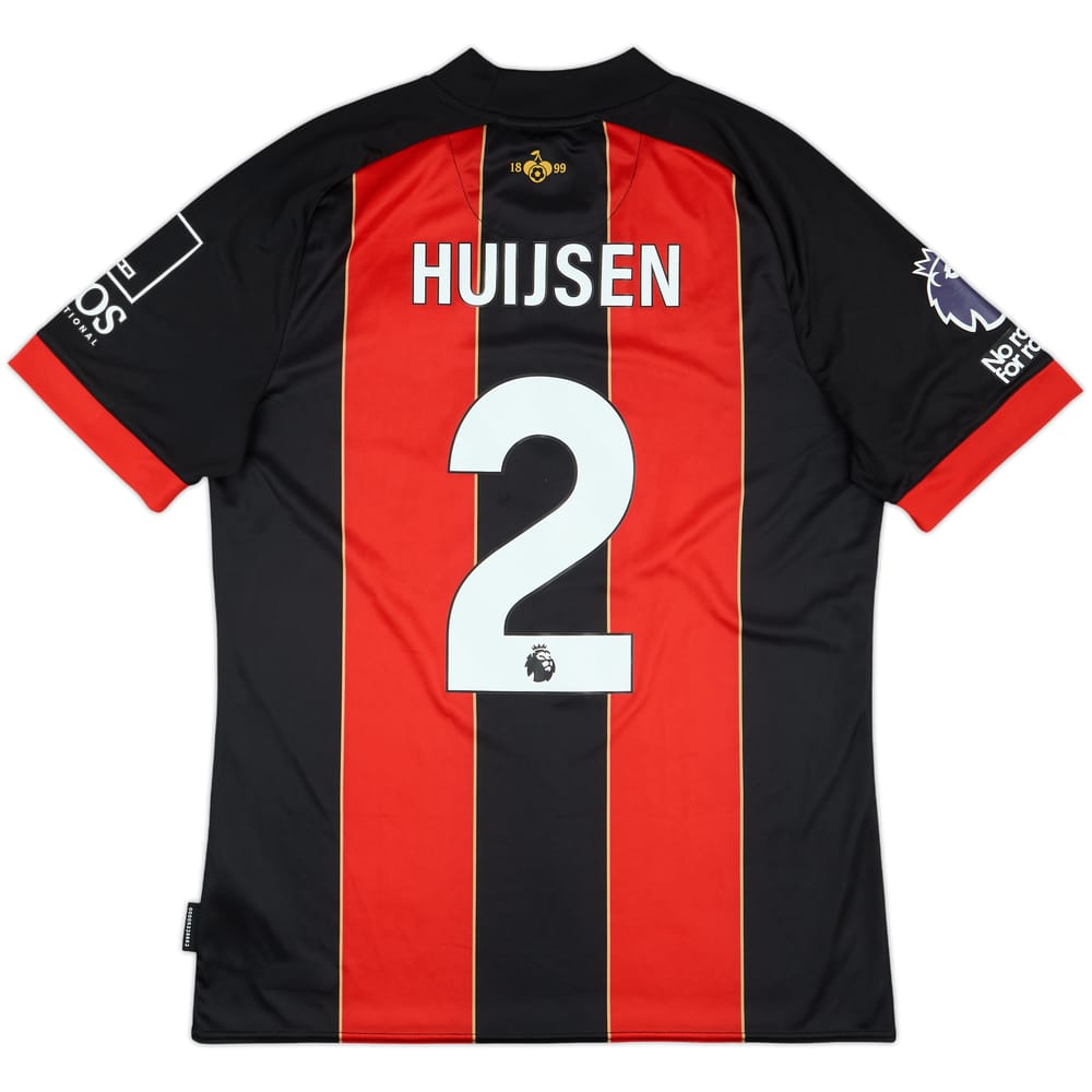2024-25 Bournemouth Match Issue Home Shirt Huijsen #2
