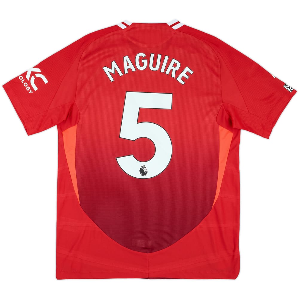 2024-25 Manchester United Match Issue Home Shirt Maguire #5
