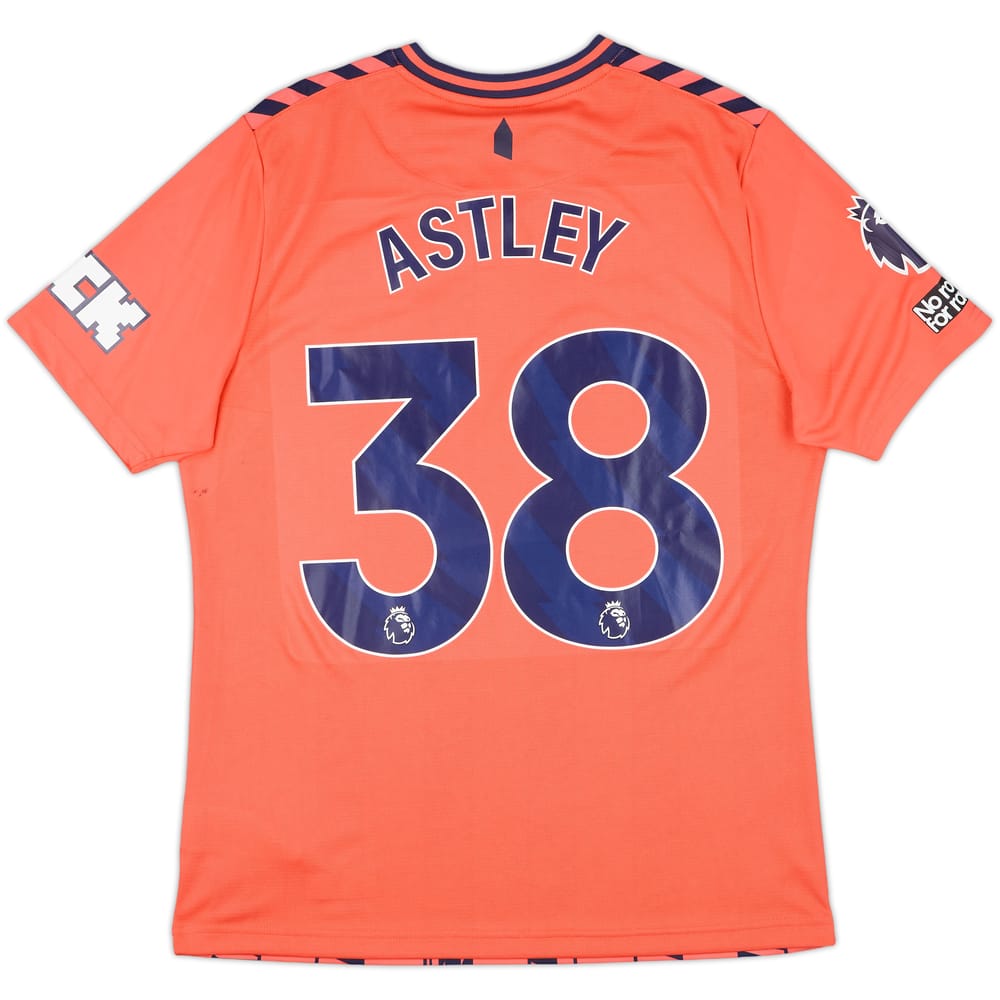 2023-24 Everton Match Issue Away Shirt Astley #38
