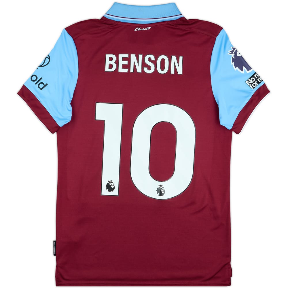 2023-24 Burnley Match Issue Home Shirt Benson #10