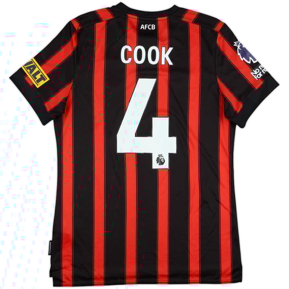 2023-24 Bournemouth Match Issue Home Shirt Cook #4