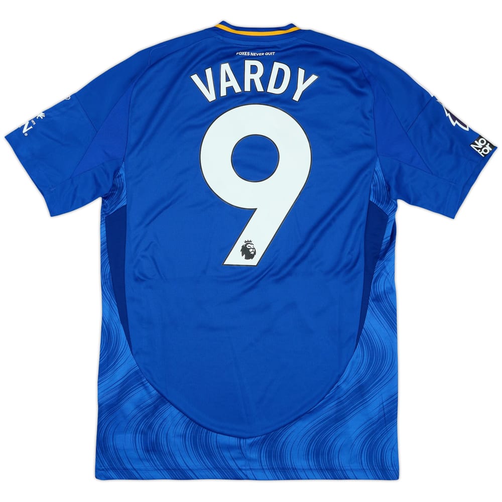2024-25 Leicester Match Issue Home Shirt Vardy #9