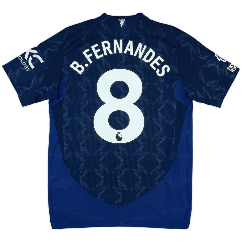 2024-25 Manchester United Match Issue Away Shirt B. Fernandes #8