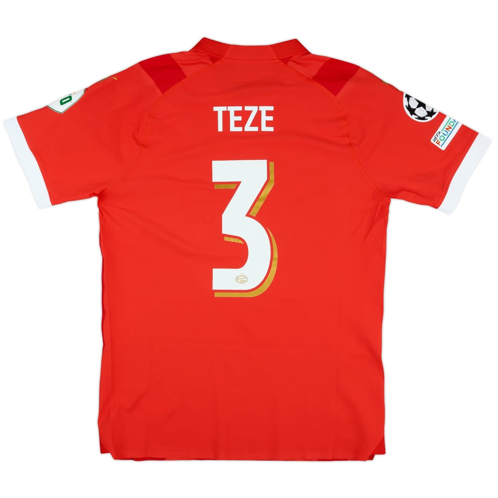 2023-24 PSV Match Issue Champions League Home Shirt Teze #3