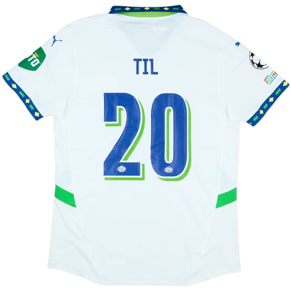 2024-25 PSV Match Issue Champions League Third Shirt Til #20