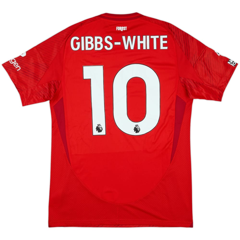 2024-25 Nottingham Forest Match Issue Home Shirt Gibbs-White #10