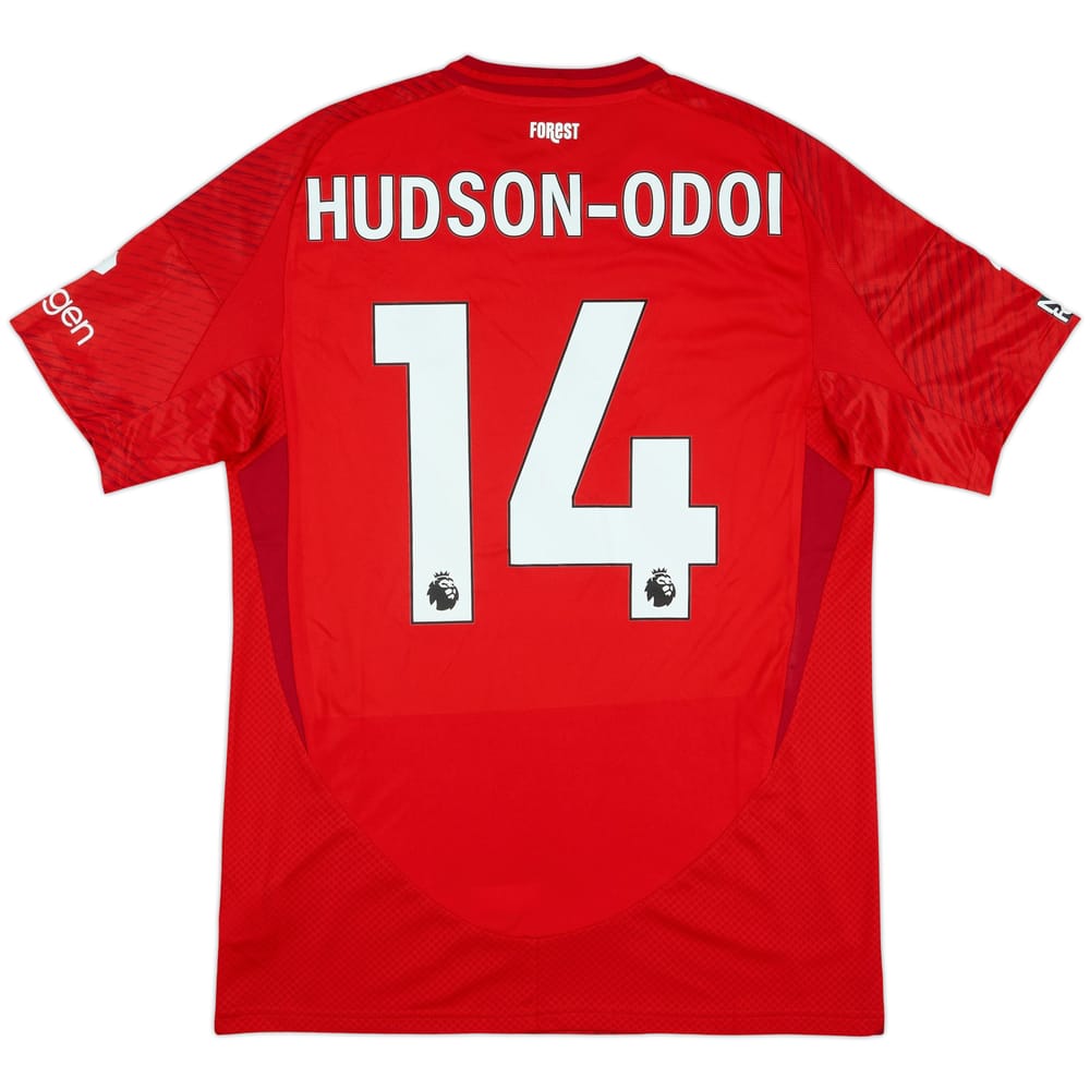 2024-25 Nottingham Forest Match Issue Home Shirt Hudson-Odoi #14