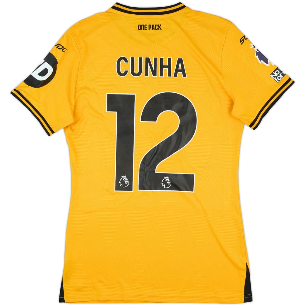 2024-25 Wolves Match Issue Home Shirt Cunha #12