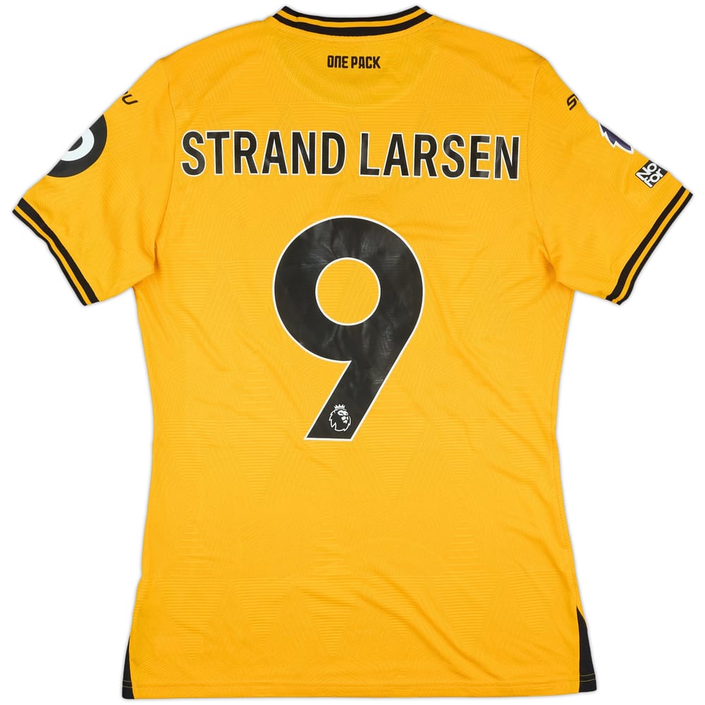 2024-25 Wolves Match Issue Home Shirt Strand Larsen #9