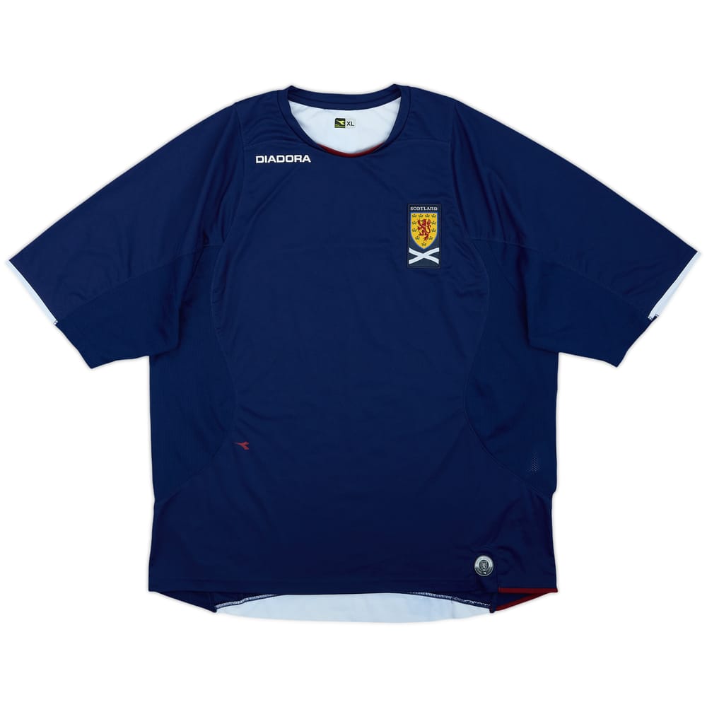 2007-08 Scotland Diadora Training Shirt - 10/10 - (XL)