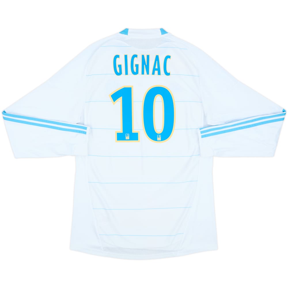 2010-11 Olympique Marseille Home L/S Shirt Gignac #10 - 8/10 - (M)