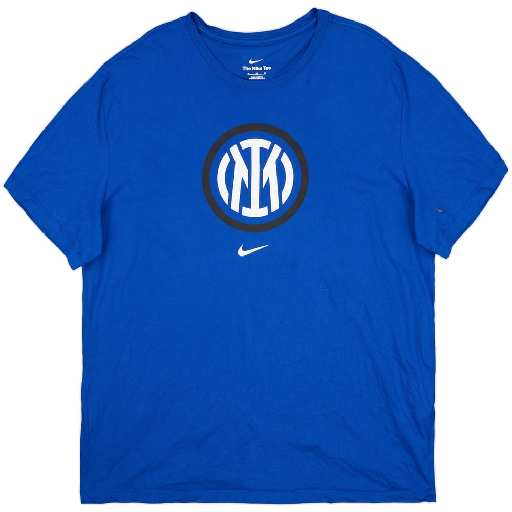 2022-23 Inter Milan Nike Cotton Tee - 8/10 - (XL)