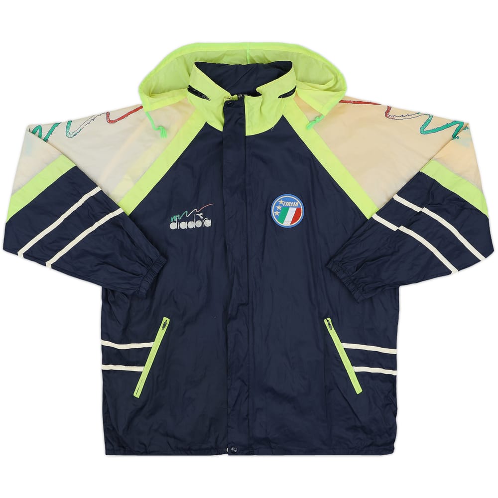 1990 Italy Diadora Hooded Rain Jacket - 5/10 - (XL)