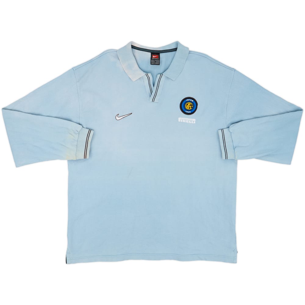 1998-99 Inter Milan Nike Polo L/S Shirt - 6/10 - (XL)