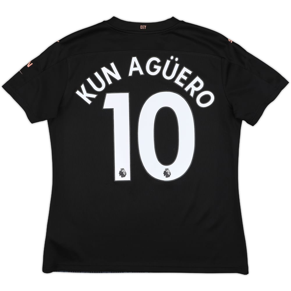 2020-21 Manchester City Away Shirt Kun Aguero #10 - 9/10 - (Women's L)