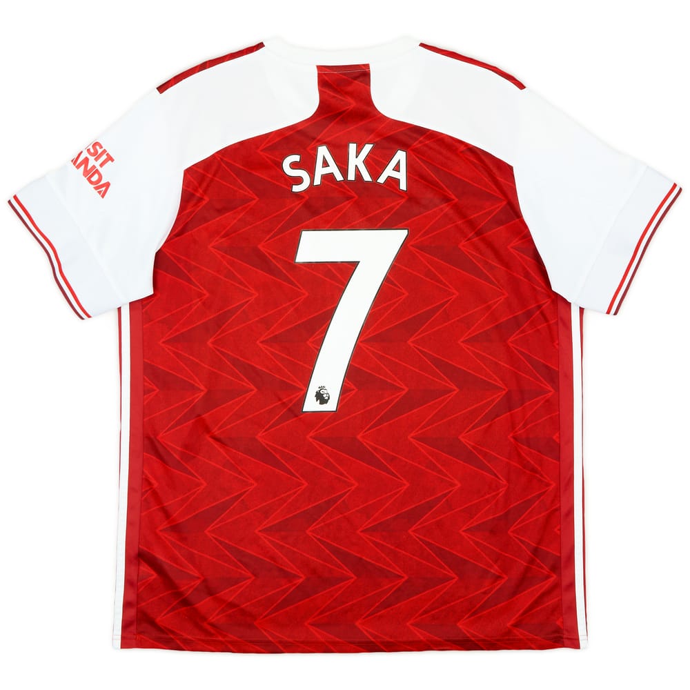 2020-21 Arsenal Home Shirt Saka #7 - 7/10 - (XL)