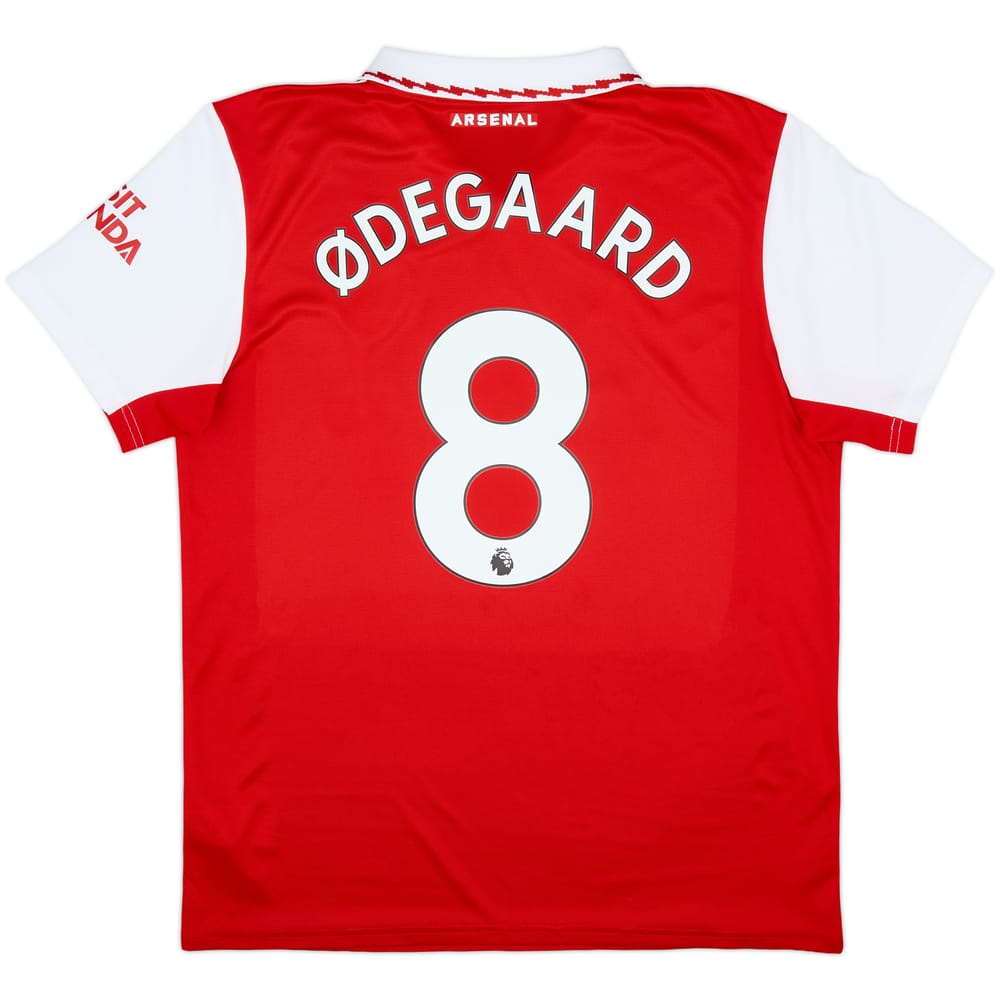 2022-23 Arsenal Home Shirt Odegaard #8 - 8/10 - (L)