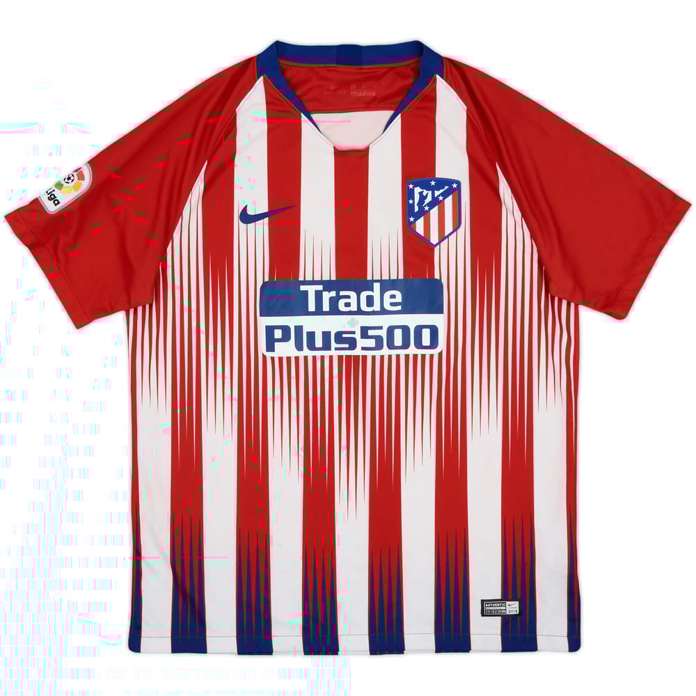 2018-19 Atletico Madrid Home Shirt - 6/10 - (L)