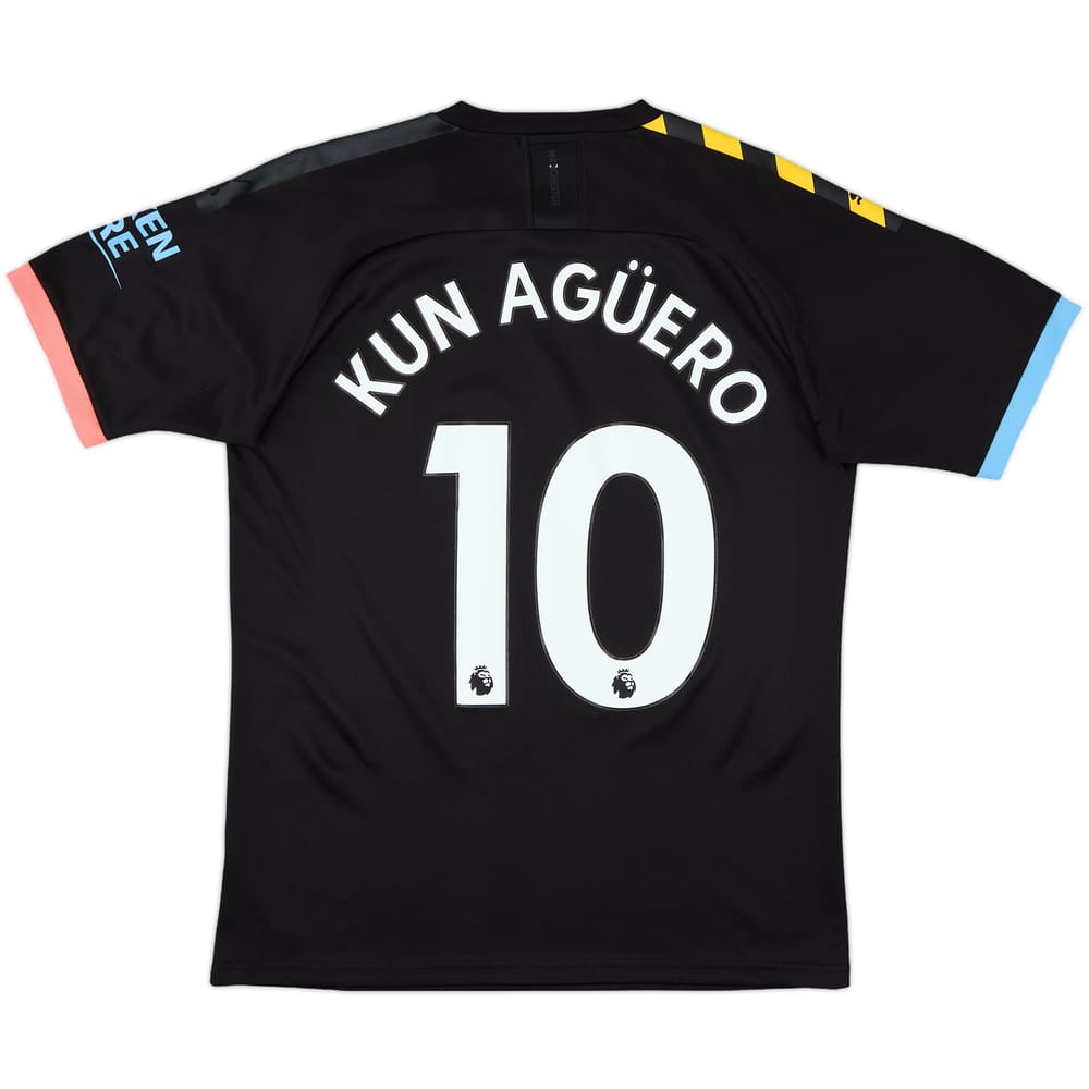 2019-20 Manchester City Away Shirt Kun Aguero #10 - 10/10 - (M)
