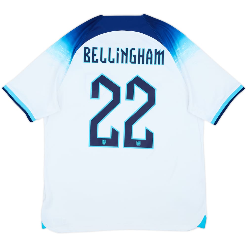 2022-23 England Home Shirt Bellingham #22 - 7/10 - (L)