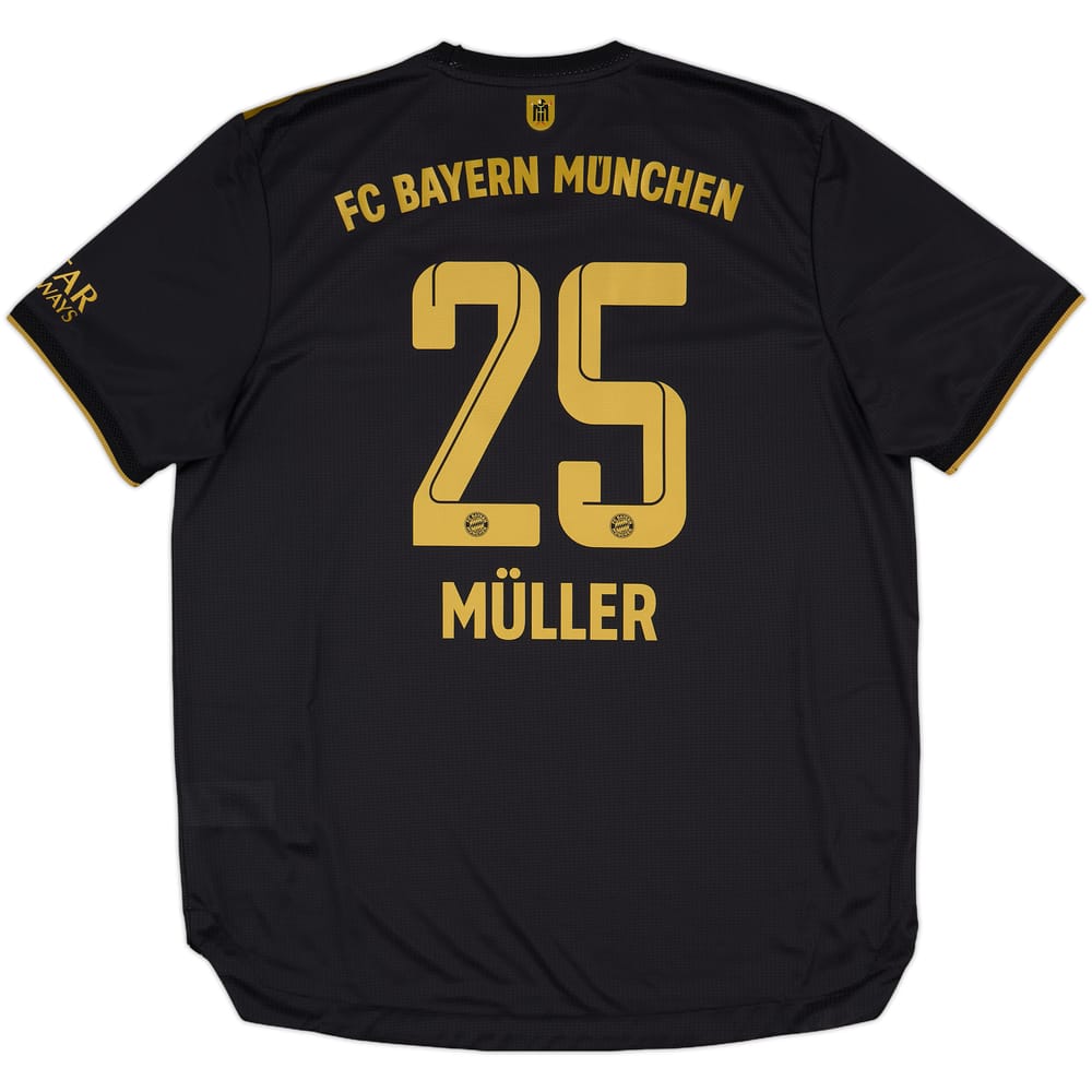 2021-22 Bayern Munich Authentic Away Shirt Muller #25 - 8/10 - (XL)
