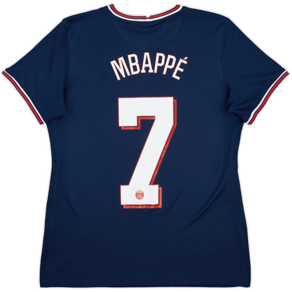 2021-22 Paris Saint-Germain Home Shirt Mbappe #7 - 9/10 - (Women's L)